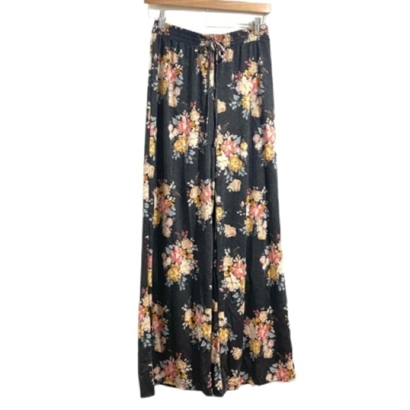 Sadie‎ & Sage pants loungewear floral soft drawstring wide leg - Picture 9 of 9
